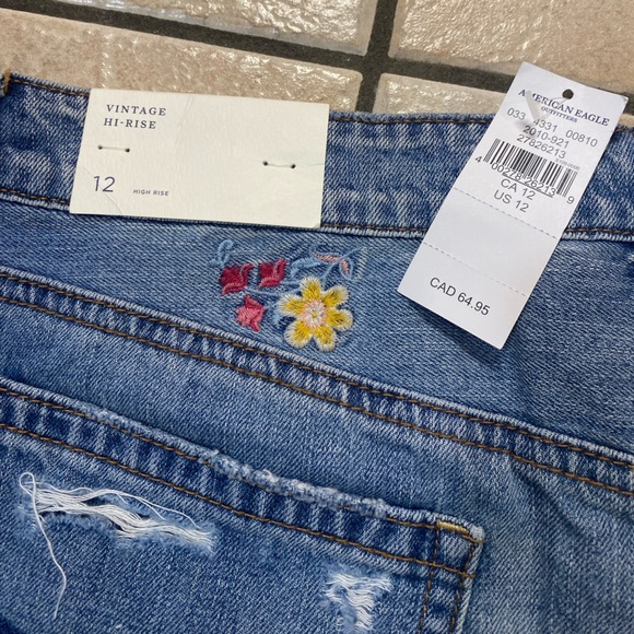 Embroidered Mini Skirt. Size 12 - Picture 3 of 4